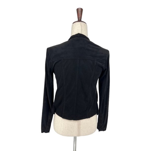 Liverpool Perforated Drape-front Jacket | Extra Small - Picture 3 of 8